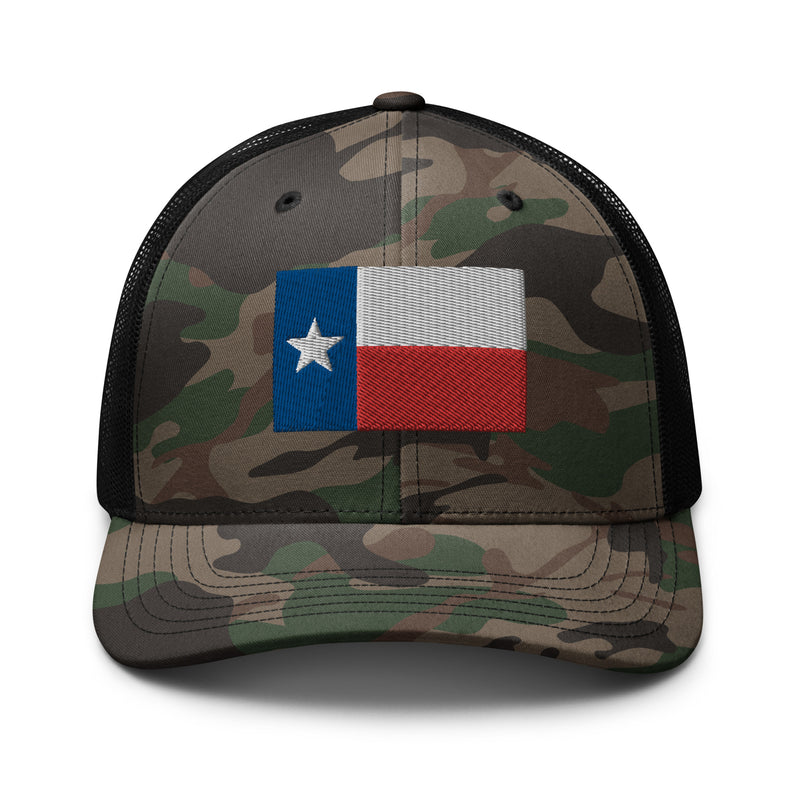 Texas Flag Camo Trucker Hat