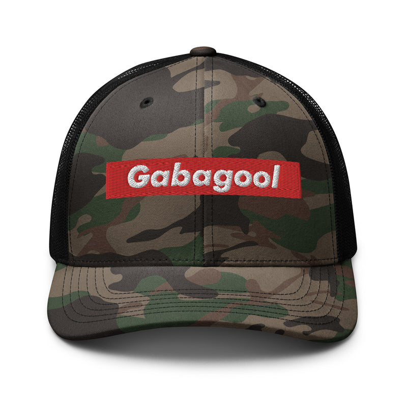 Gabagool Box Logo Camo Trucker Hat