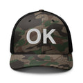Oklahoma OK Camo Trucker Hat