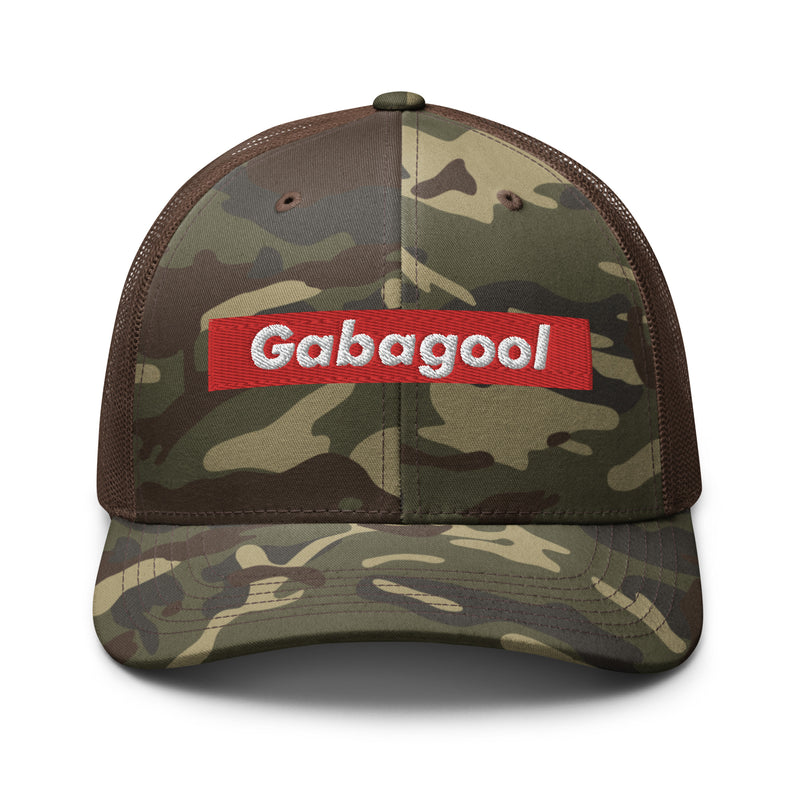 Gabagool Box Logo Camo Trucker Hat