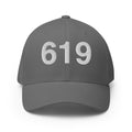 619 San Diego CA Area Code Closed Back Hat
