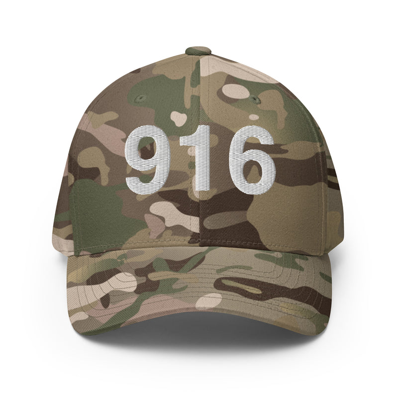 916 Sacramento Area Code Closed Back Hat