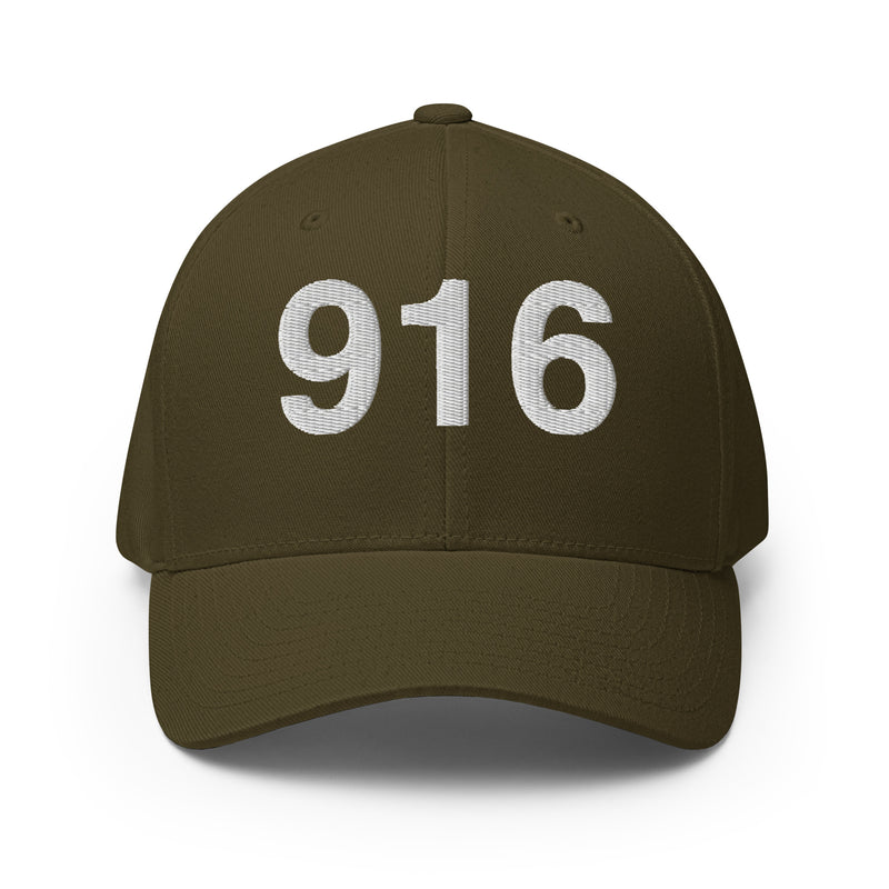 916 Sacramento Area Code Closed Back Hat