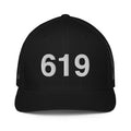 619 San Diego CA Area Code Closed Back Trucker Hat