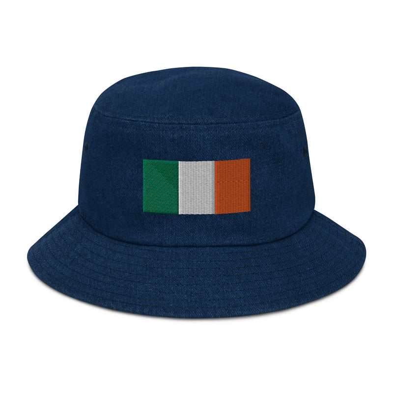 Flag of Ireland Denim Bucket Hat