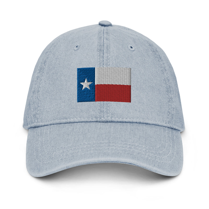 Texas Flag Denim Dad Hat