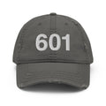 601 Jackson Mississippi Area Code Distressed Dad Hat