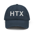 HTX Houston Texas Distressed Dad Hat