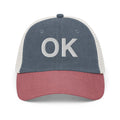 Oklahoma OK Faded Trucker Hat