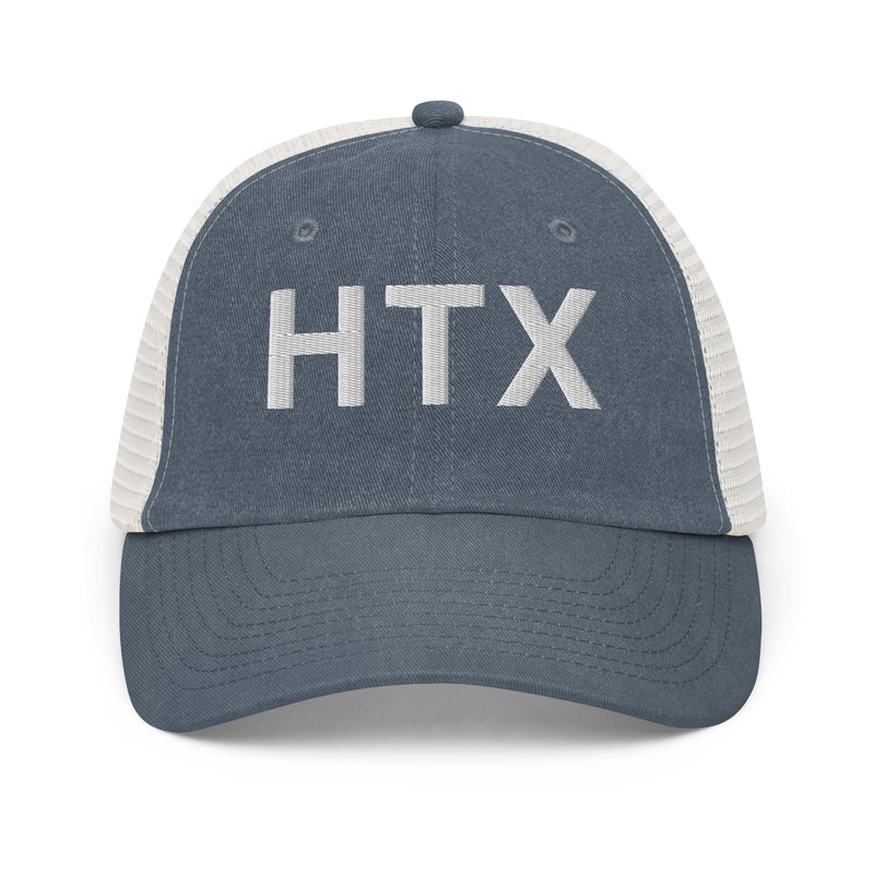 HTX Houston Texas Faded Trucker Hat