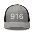 916 Sacramento Area Code Trucker Hat