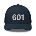 601 Jackson Mississippi Area Code Trucker Hat