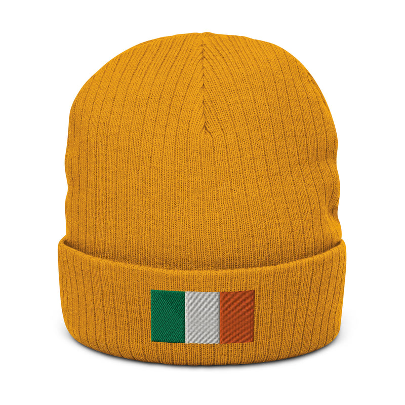 Flag of Ireland Recycled Polyester Cuffed Beanie