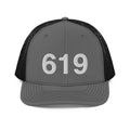 619 San Diego CA Area Code Richardson Trucker Hat