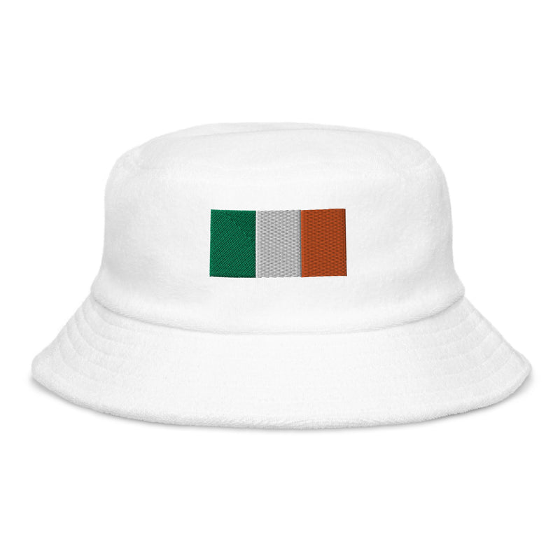 Flag of Ireland Terry Cloth Bucket Hat