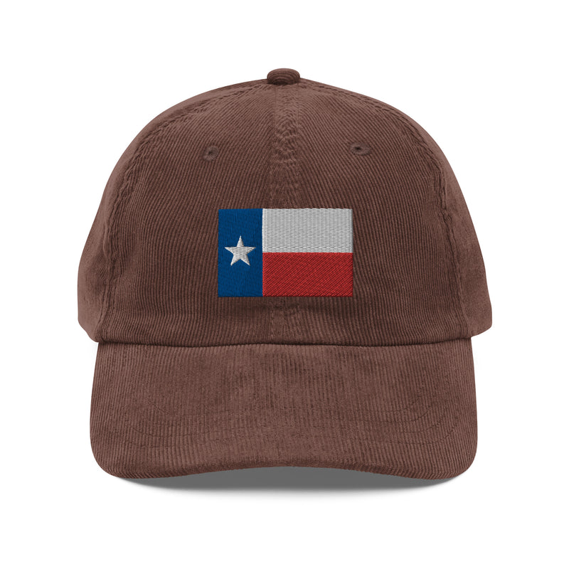 Texas Flag Corduroy Hat.
