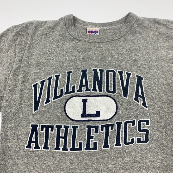 Vintage Paper Thin Villanova Athletics Single Stitch T-shirt  Size L