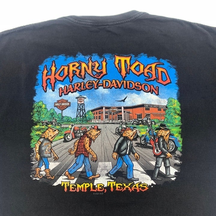 Temple TX Abbey Road Harley Davidson T-Shirt Size 2XL