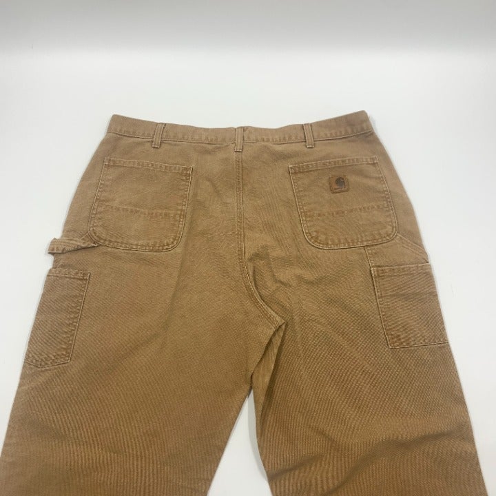 Brown Carhartt Carpentry Pants Size 39x34.5