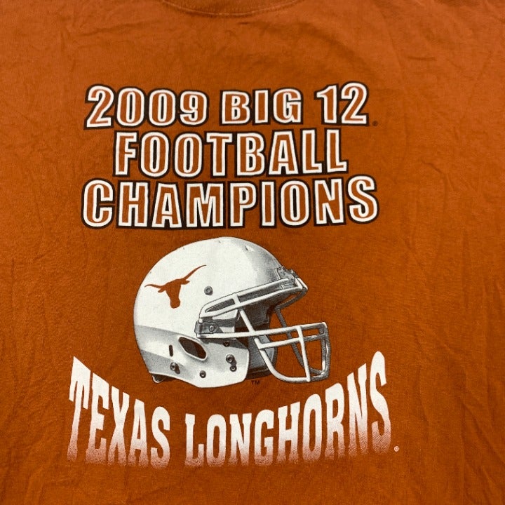 2009 Texas Longhorns Football Big 12 Champs T-shirt Size XL