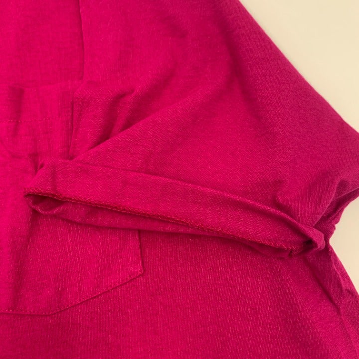 Vintage BVD Hot Pink Single Stitch Pocket T-shirt Made in USA Size 2XL