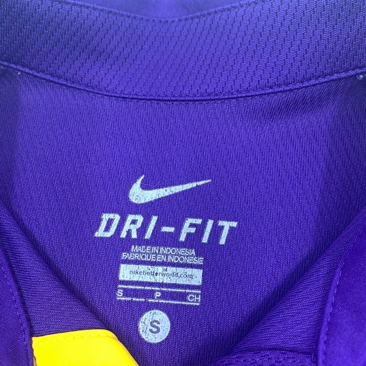 Purple LSU Tigers Nike Polo Size S