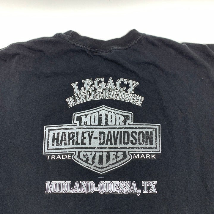 Midland TX Harley DavidsonT-Shirt Size 3XL