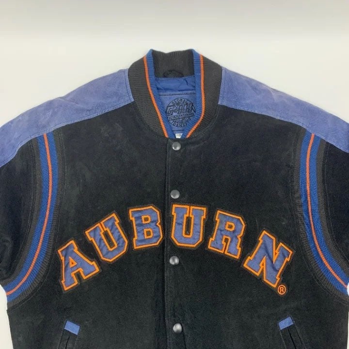 Vintage Auburn Tigers Leather Jacket Size M
