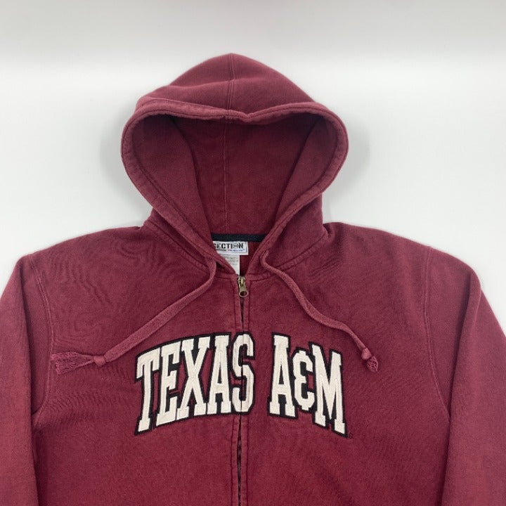 Texas A&M Aggies Full Zip Hoodie Size L