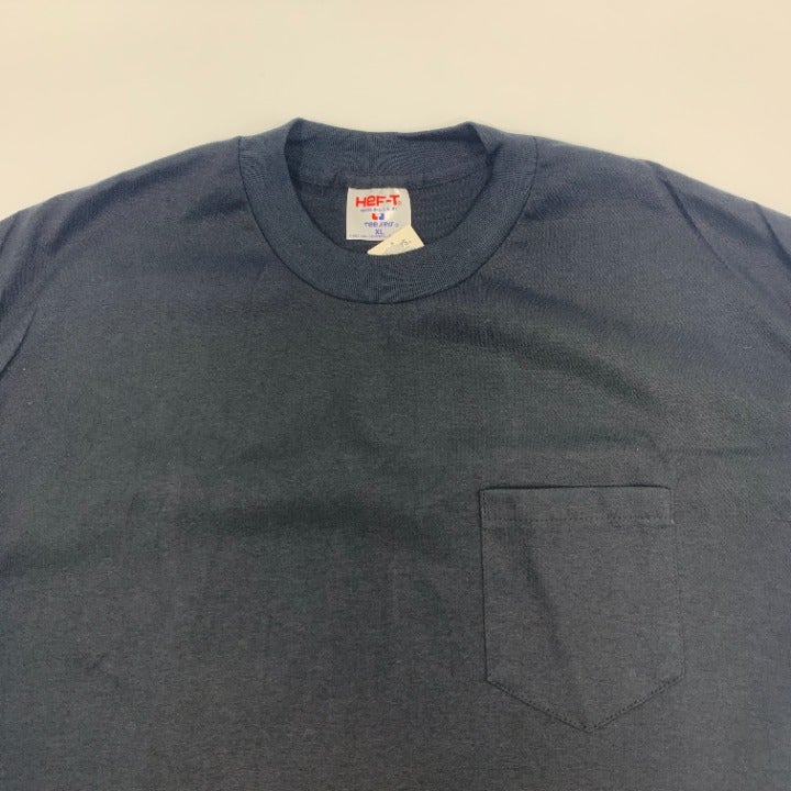 Tee Jays Black Single Stitch Pocket T-shirt Made in USA Size XL