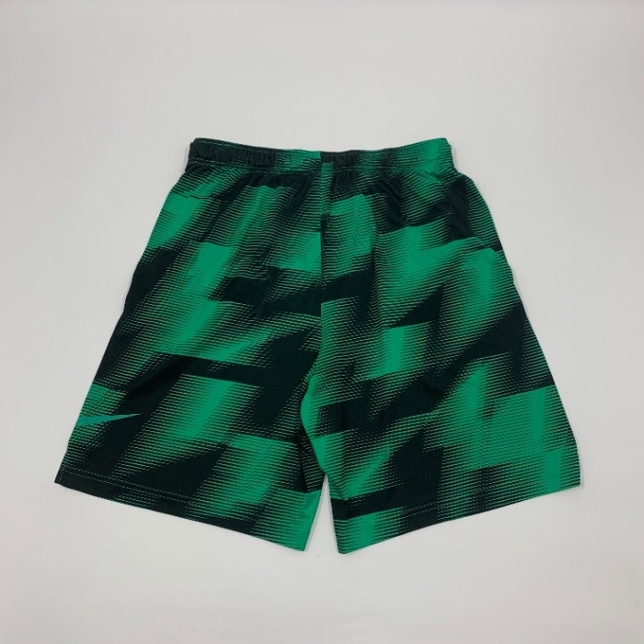 Green All Over Print Nike Shorts Size L