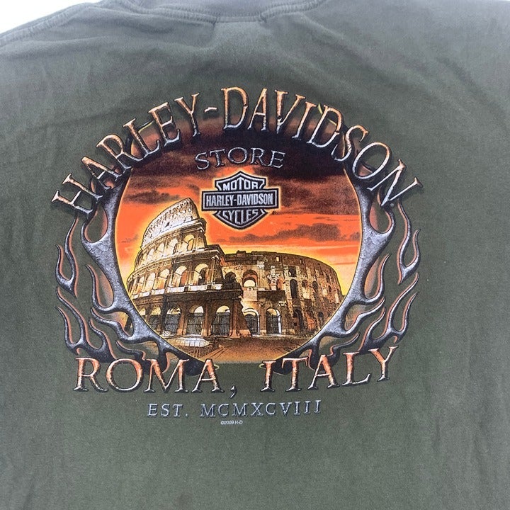 Rome Italy Harley Davidson T-Shirt Size XL