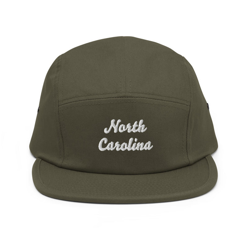 Cursive North Carolina Camper Hat