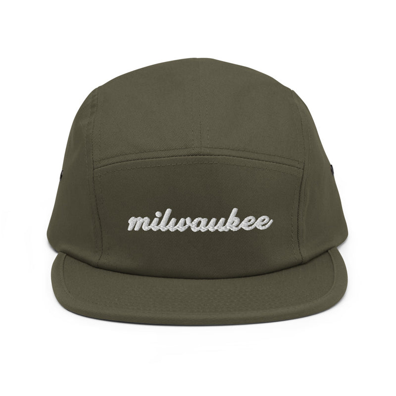 Cursive Milwaukee Camper Hat