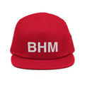 BHM Birmingham Airport Code Five Panel Camper Hat