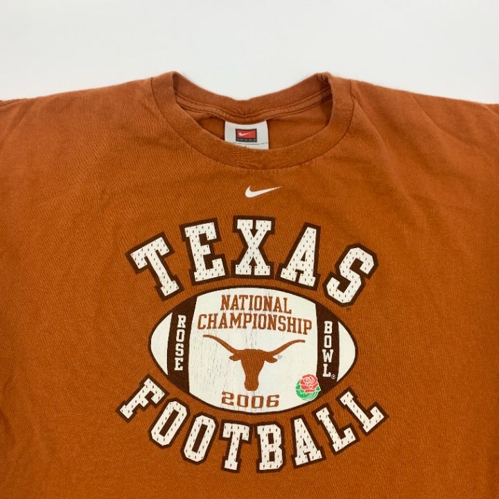 Nike Texas Longhorns 2006 Rose Bowl Champs T-shirt Size L