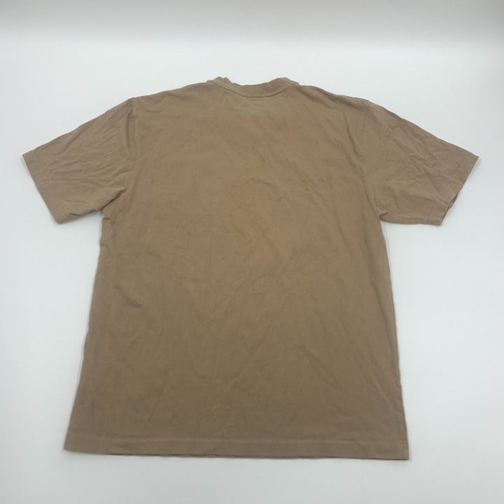 Tan Carhartt Henley Pocket T-Shirt Size M