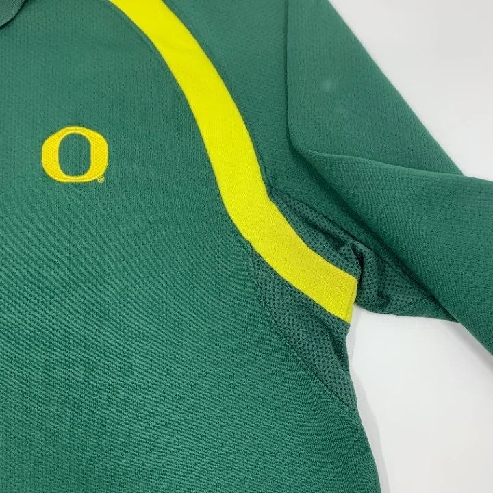 Vintage Oregon Ducks Long Sleeve Nike Polo Size XL