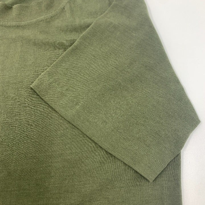 Olive Green Single Stitch Blank T-Shirt Size M