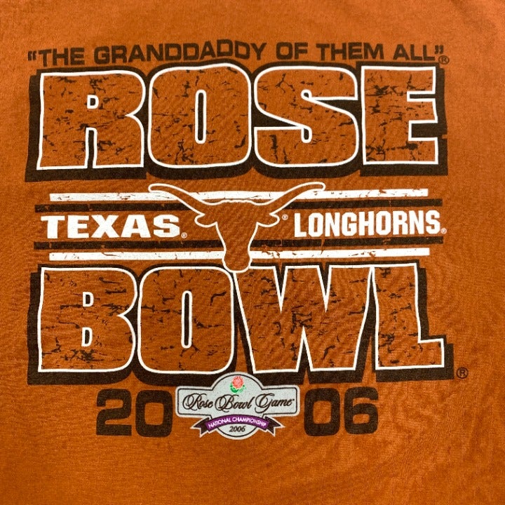 2005 Double Sided Texas Longhorn Undefeated Season T-shirt Size L