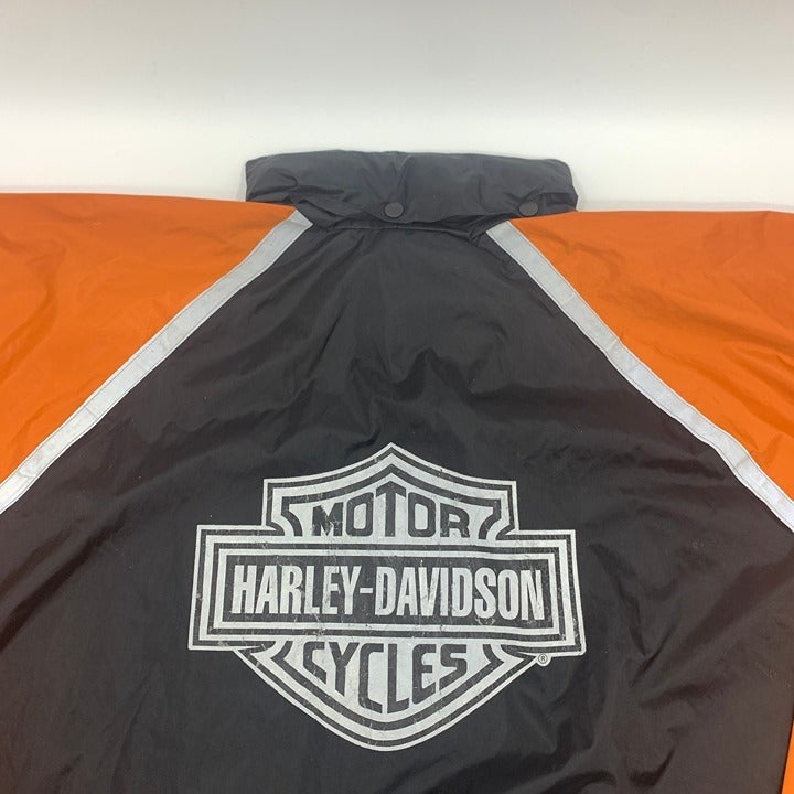 Harley Davidson Reflective Packable Rain Windbreaker Size 3XL