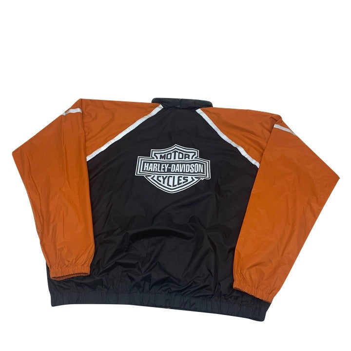 Harley Davidson Reflective Packable Rain Windbreaker Size 3XL