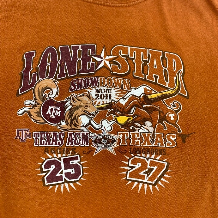 2006 TX Longhorns Vs TX A&M Lone Star Showdown T-shirt Size L