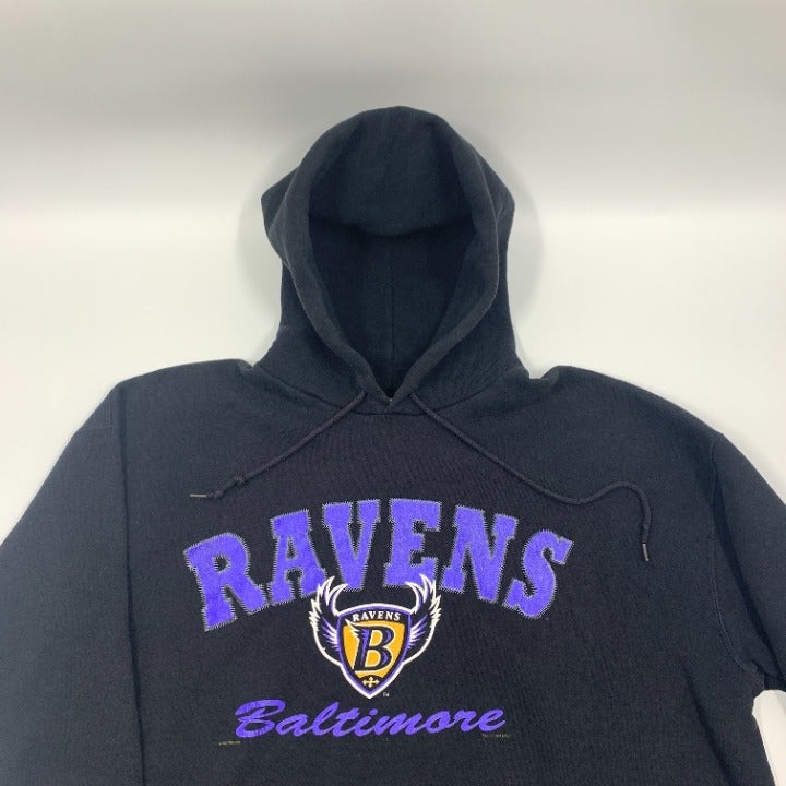 Vintage Baltimore Ravens Hoodie Size XL Made in USA