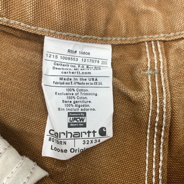 Vintage Carhartt Double Knee Pants Made in USA 30x33
