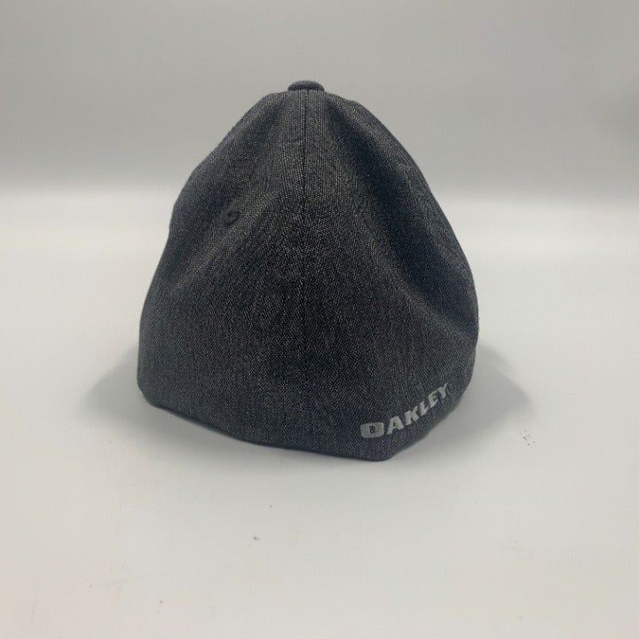 Gray Oakley Fitted Hat Size S-M