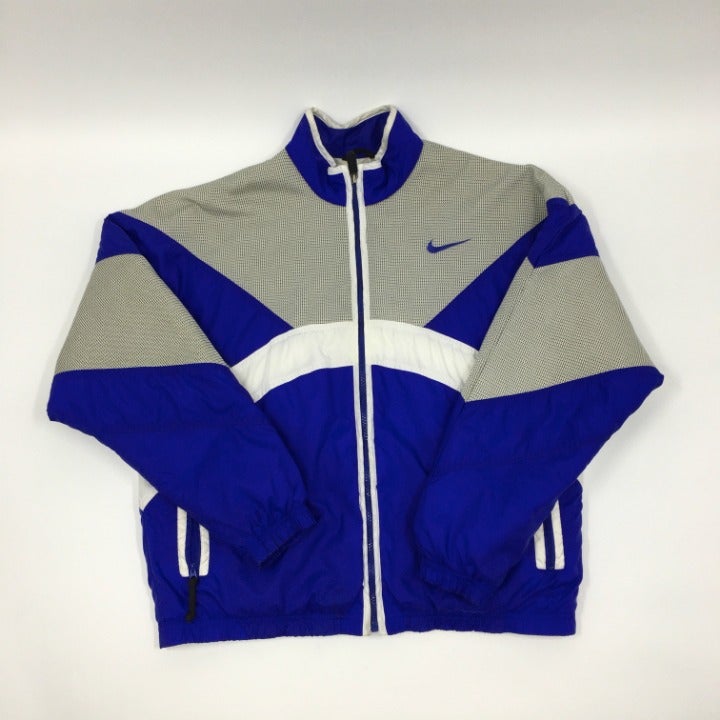 Vintage Nike full zip mini puffer/biker jacket size M