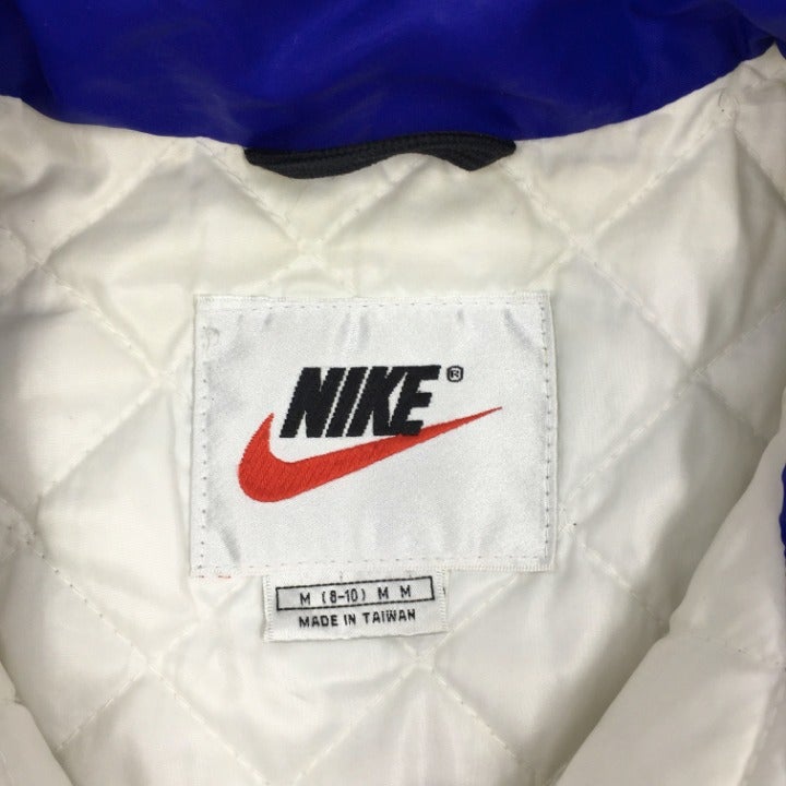 Vintage Nike full zip mini puffer/biker jacket size M