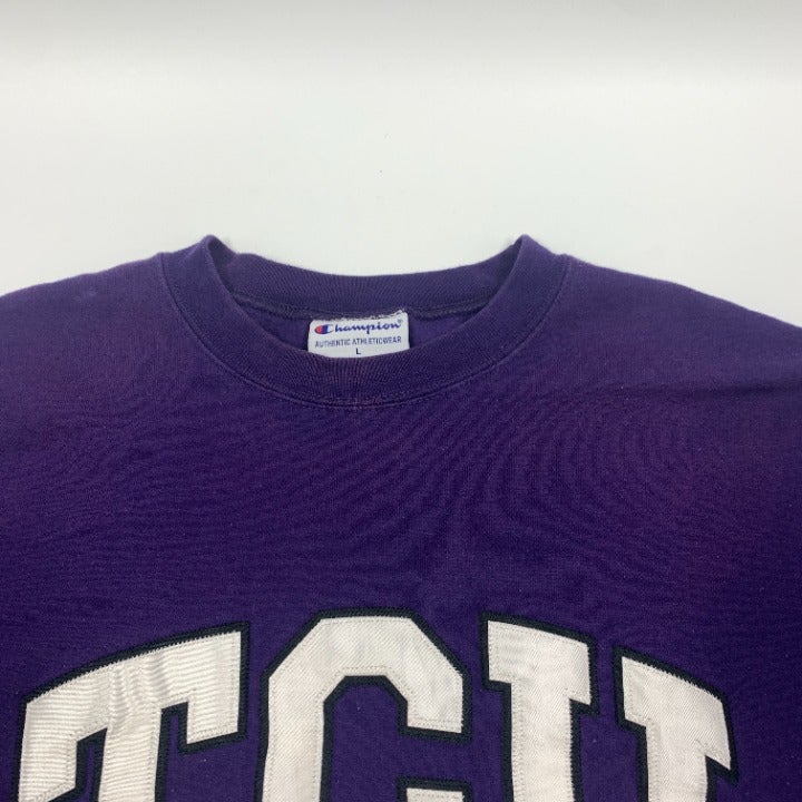 TCU Horned Frogs Champion Sweater Size L