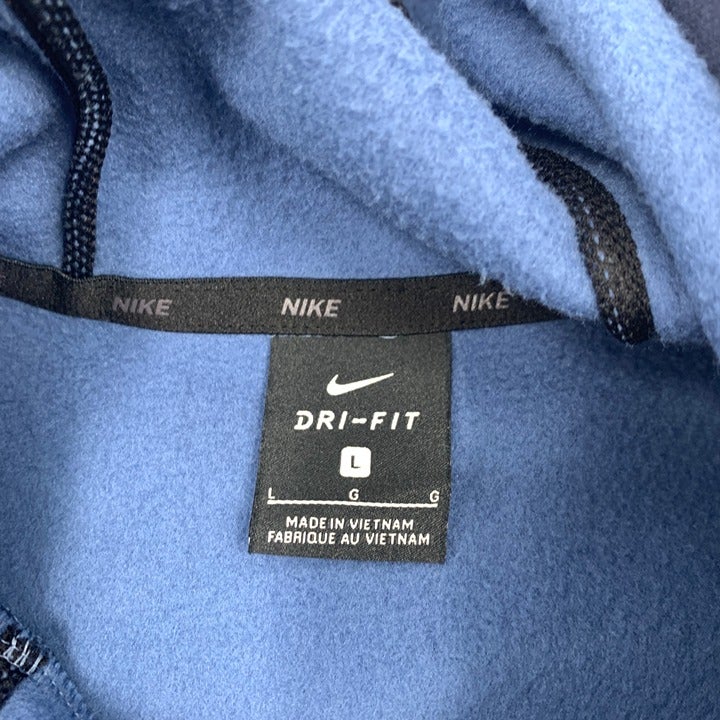 Blue Camo Nike Sportswear Fleece Hoodie Size L